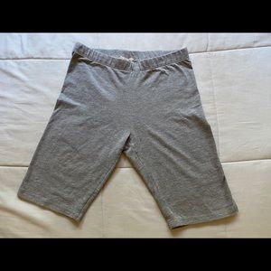 Gray biker shorts
